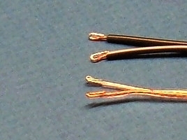 wires with folded bared portion